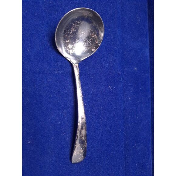 Vintage Silver Plated Sheffield England 4.75" Small Serving Spoon‎ - Picture 1 of 3